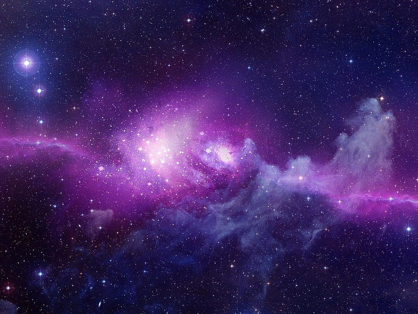 Galáxia Roxa - Fundo do Banner do Galaxy Youtube - papel de parede HD