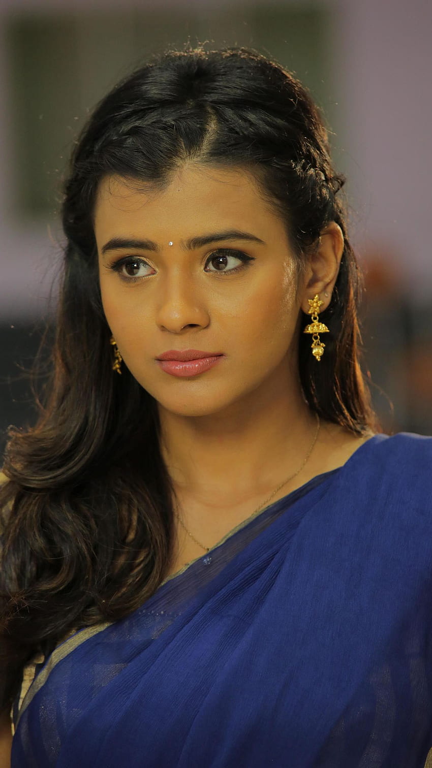 Hebah Patel, Telugu-Schauspielerin, Model, Sarees HD-Handy-Hintergrundbild