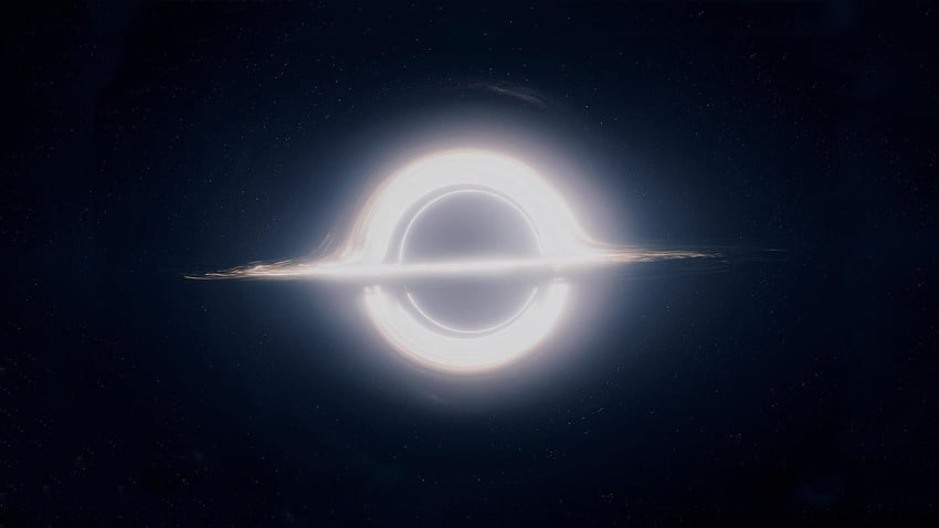 Szene aus interstellaren schwarzen Löchern, bewegtes schwarzes Loch HD-Hintergrundbild