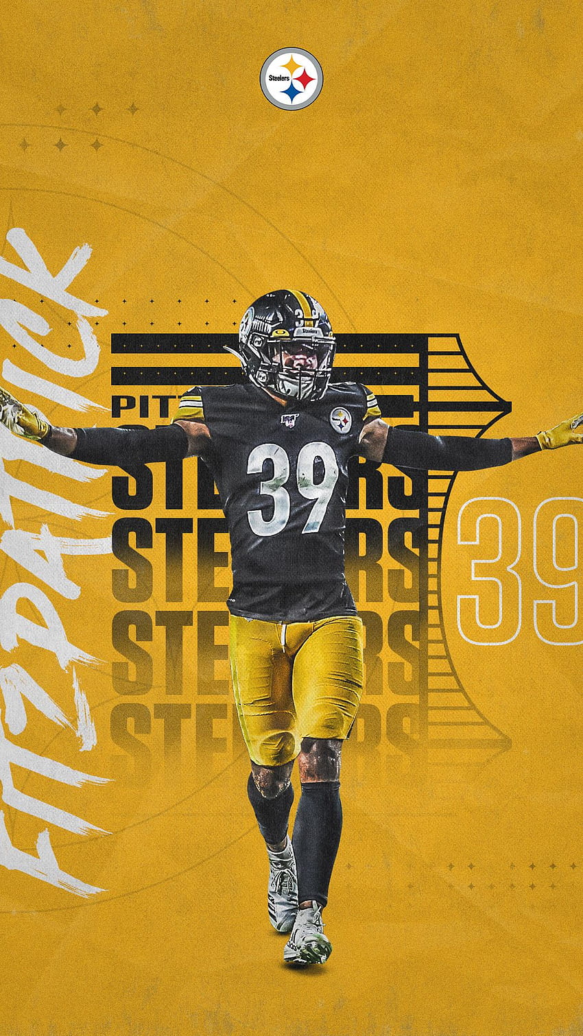 Hintergrund für Videokonferenzen der Pittsburgh Steelers. Pittsburgh Steelers, coole Steelers HD-Handy-Hintergrundbild