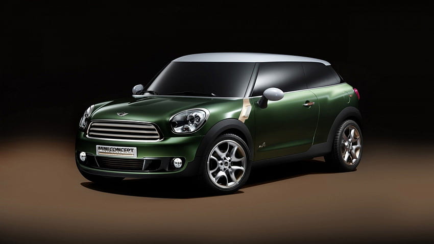 mini concept car green, morris, mini, car, green HD wallpaper