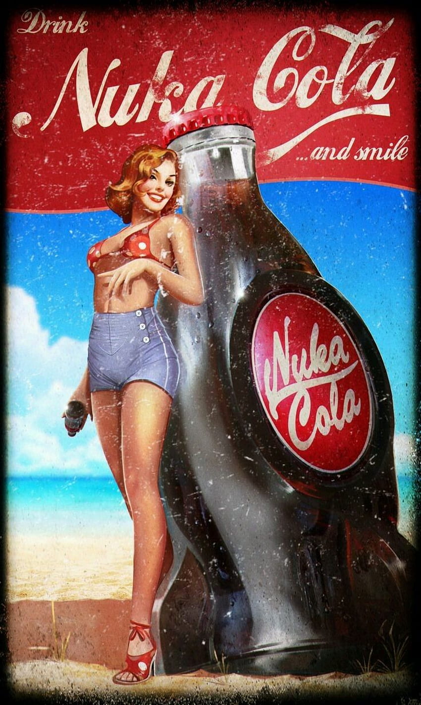 Fallout Mobile и меми, Nuka-Cola HD тапет за телефон