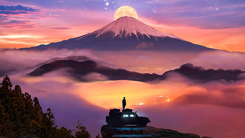 Mountain Scenery Art . Mountain , background art, Scenery, Mountain Laptop  HD wallpaper | Pxfuel