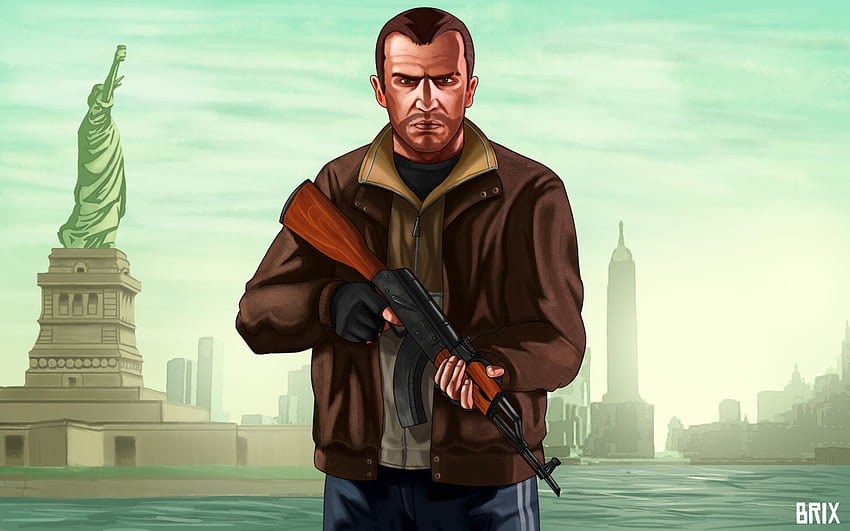 Niko Bellic Fankunst HD-Hintergrundbild