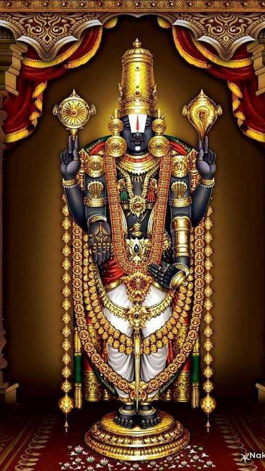 Tirupati Balaji, Señor fondo de pantalla del teléfono