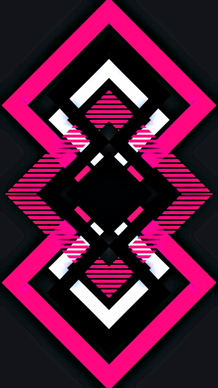 neon amoled black pink, digital, material, moderno, textura, diseño, geométrico, modelo, hotpink, abstracto, gráfico fondo de pantalla del teléfono