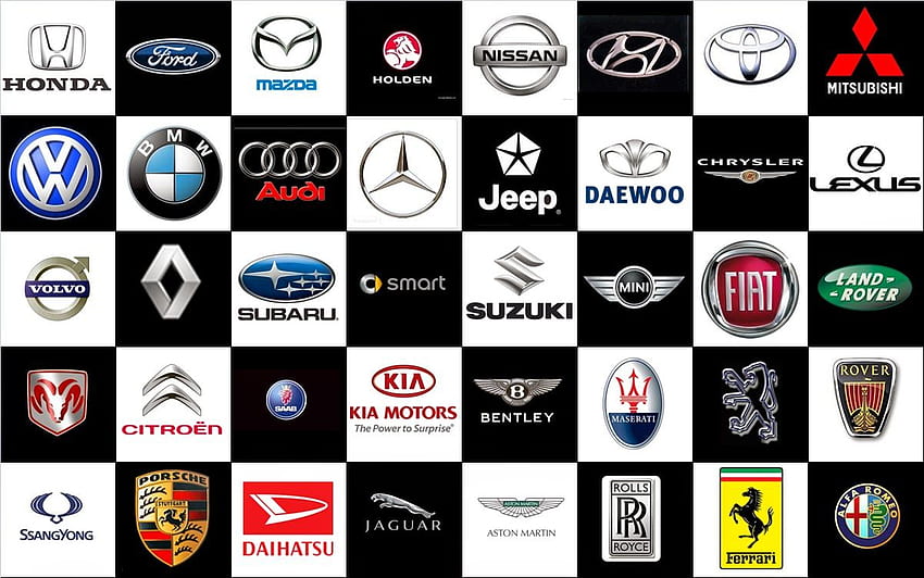 Car Brand Logos And Names List - List Sports Car Brands - - Hd Wallpaper |  Pxfuel