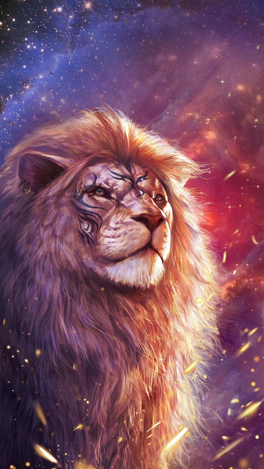 ܓ120 Colorful lion - Android, iPhone, Background / (, ) (png / jpg) (2021) HD phone wallpaper