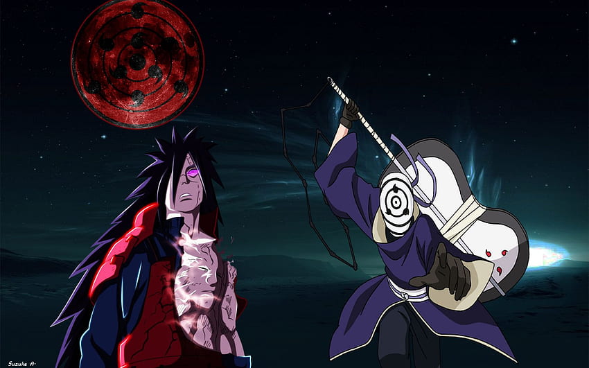 madara uchiha and obito wallpaper