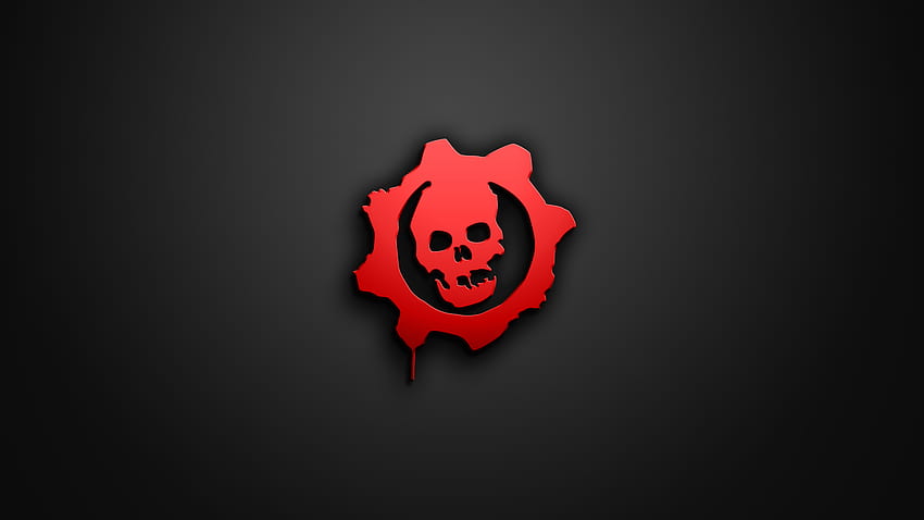Genial logotipo del juego Gears Of War fondo de pantalla
