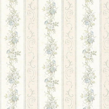 992-68301-Lorelai Light Blue Floral Stripe wallpaper 