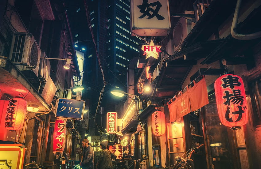 Colorful atmospheric urban Japan • meh.ro, Japan Street HD wallpaper ...