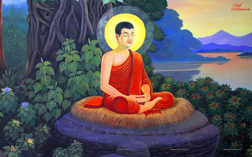 Buda Bhagwan Gautam, Buda azul fondo de pantalla