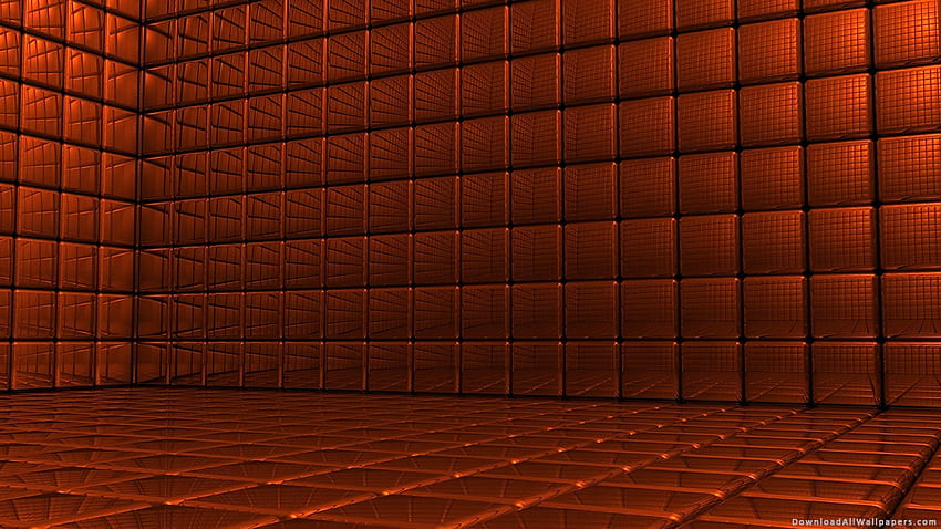 Brown Color, Cube, Surface, 3D Cube, 3D Abstract, 3D HD wallpaper