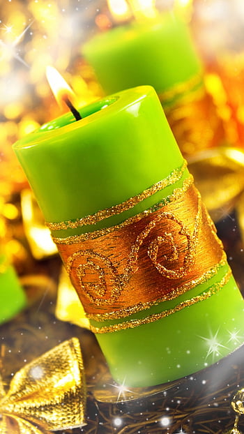 beautiful green candles wallpapers