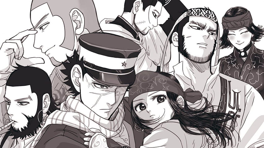 Golden Kamuy, Sugimoto Saichi, Asirpa, Tanigaki Genjirou, Manga for HD wallpaper