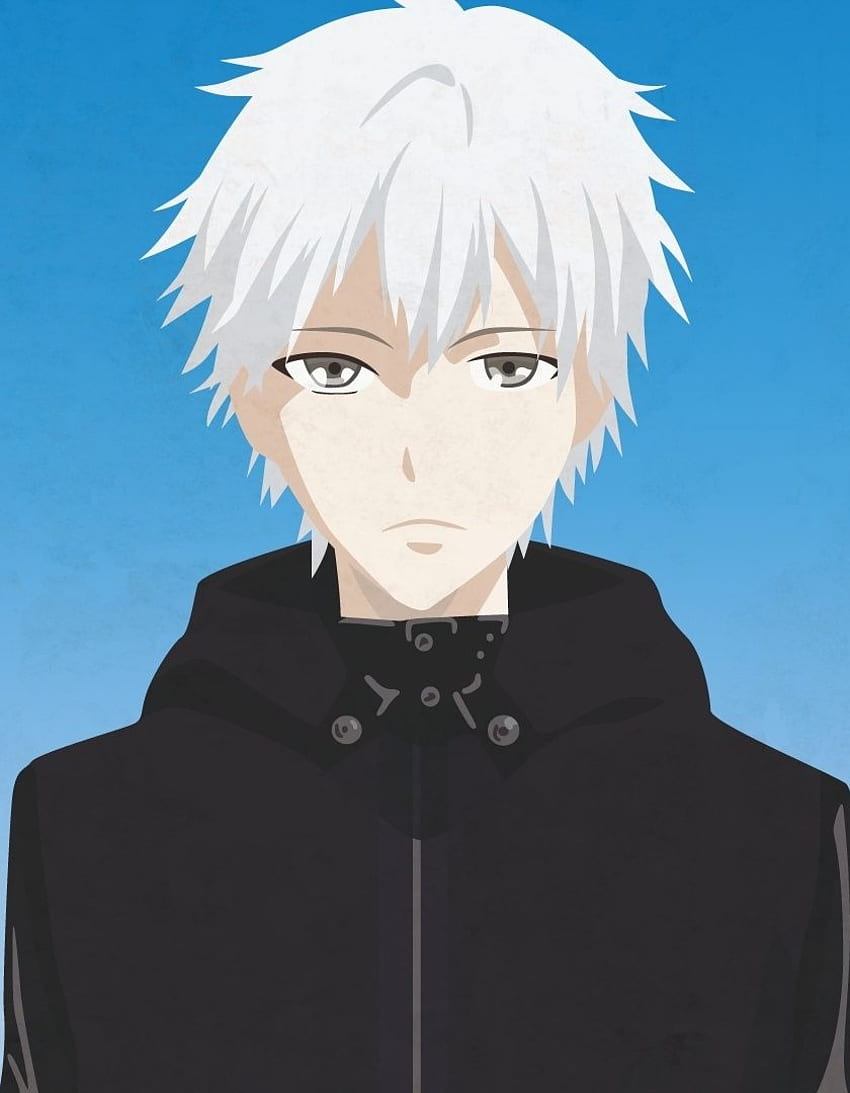 Arte, cabelo branco, anime boy, Ken Kaneki, Tokyo Ghoul , , iPhone 4, iPhone 4S, iPod touch Papel de parede de celular HD