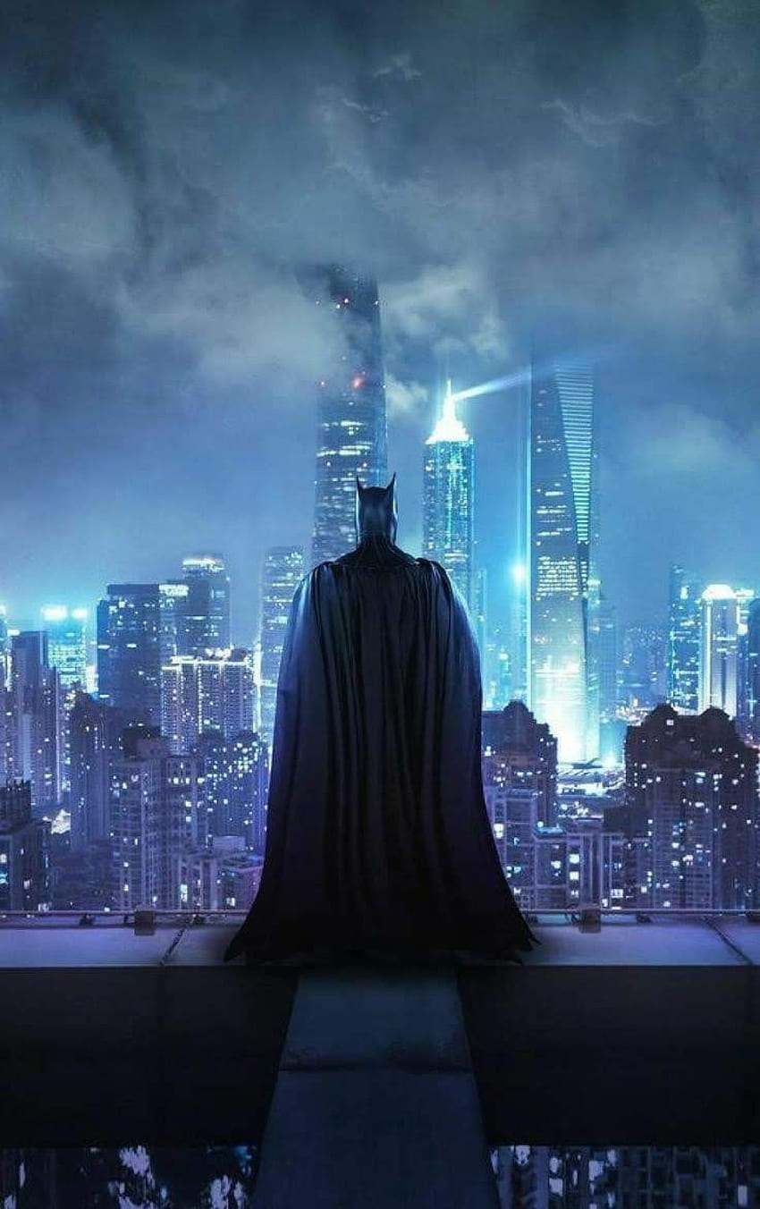 La ville sur les toits de Batman. Batman , affiche de Batman, Batman, Batman épique Fond d'écran de téléphone HD