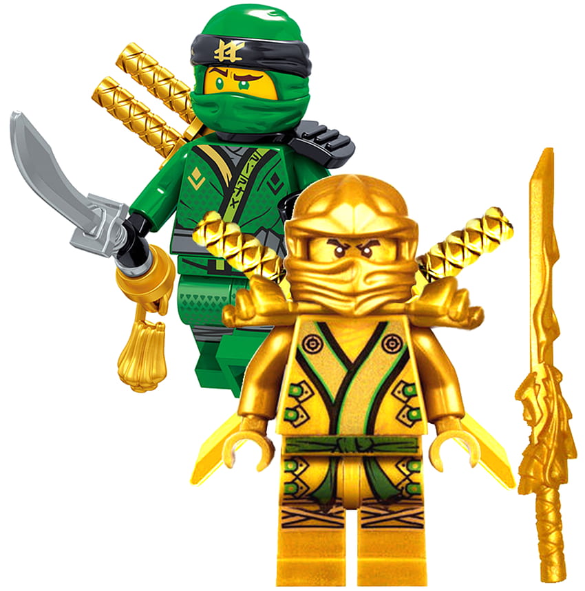NINJAGO MINIFIGURE SET NINJA GOLDEN GREEN LLOYD GARMADON LEGO MASTERS minifig. Lego Ninjago Lloyd, Lego Ninjago, Ninjago Sfondo del telefono HD