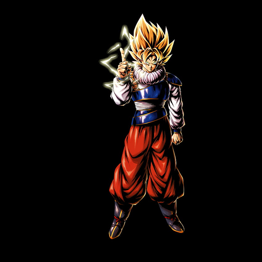 Super Saiyan Goku 88,65 % True Black Amoled: DragonballLegends, Goku Amoled HD-Handy-Hintergrundbild