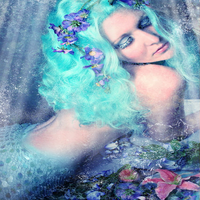 deniz kızı, mavi, rüya, güzellik HD duvar kağıdı