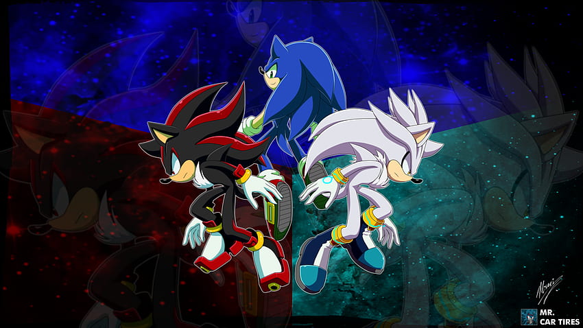 Shadow Sonic The Hedgehog - -, Sonic and Silver HD wallpaper