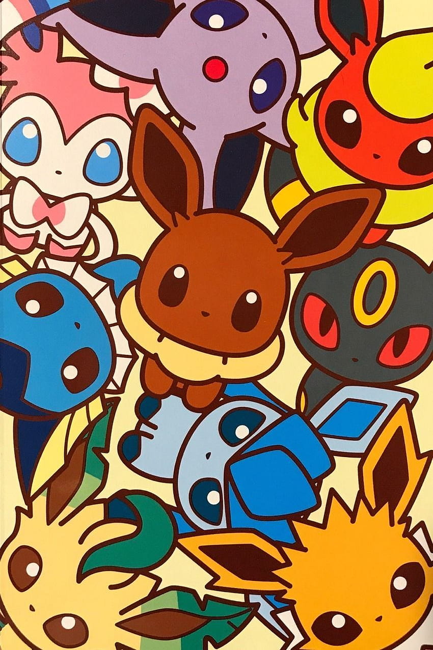 Eeveeluciones. Pokemon eeveelutions, Pokemon lindo, Pokemon eevee, Chibi Eevee fondo de pantalla del teléfono