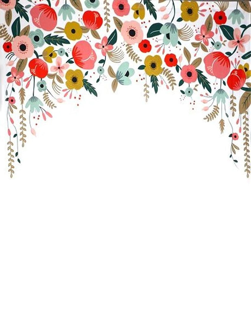 White Floral iPad Mini Risoluzione 768 x 1024. iPhone , Pattern , iPhone background, Simple White Floral Sfondo del telefono HD