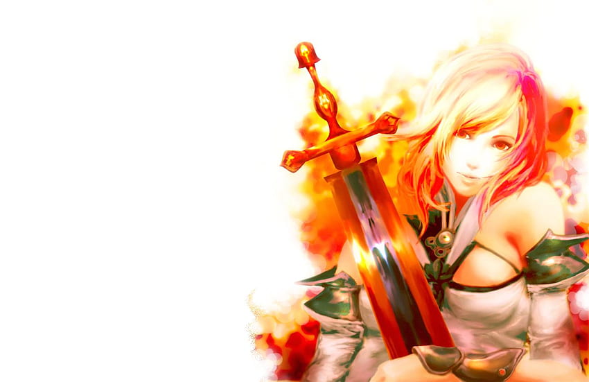 Princess Ashe เกม ซีรีส์แฟนตาซีสุดท้าย จินตนาการสุดท้าย พื้นหลังสีขาว แอช Final Fantasy XII ff12 Final Fantasy 12 หญิง Ashelia ดาบ ตาสีส้ม หญิงสาว FFXII อาวุธ Ashelia Bnargin Dalmasca วิดีโอเกม วอลล์เปเปอร์ HD