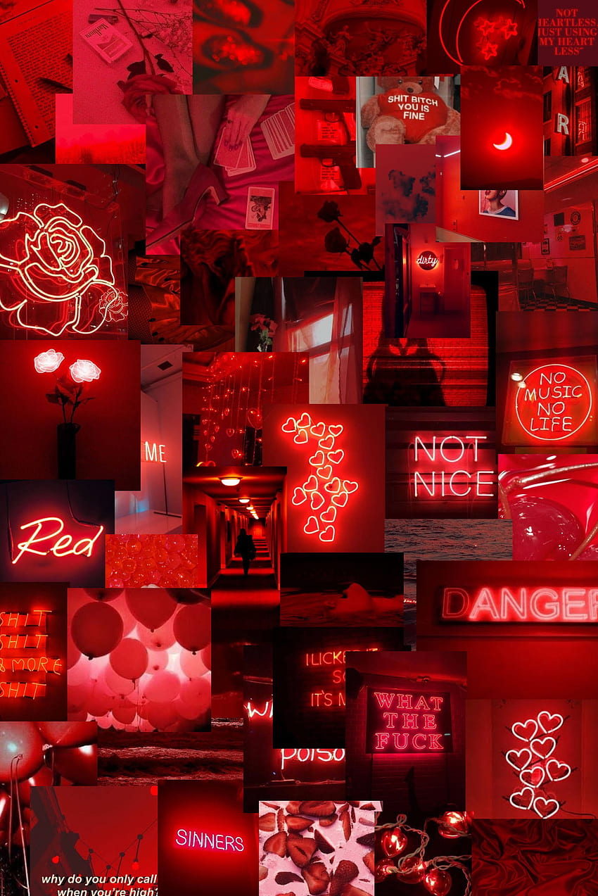 Download Brighten Up Your Life With a Neon Red Aesthetic Wallpaper   Wallpaperscom