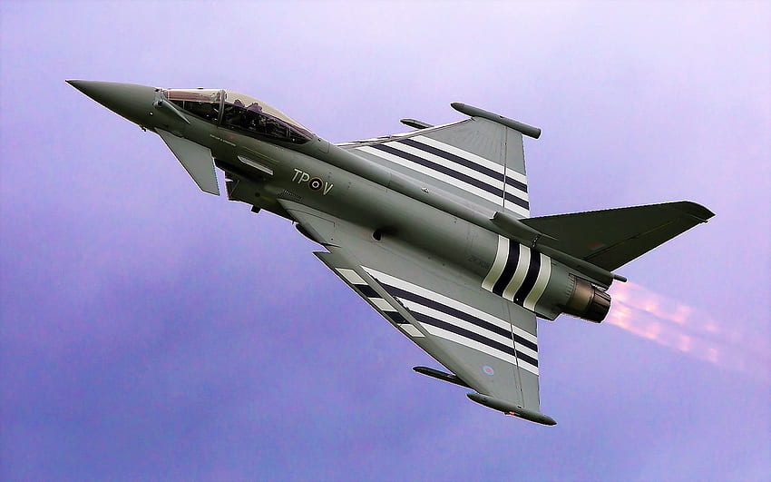 Eurofighter Typhoon, myśliwce odrzutowe, odrzutowiec, odrzutowce Tapeta HD