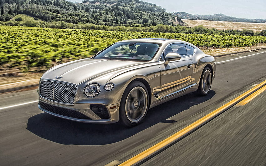 Bentley Continental GT, 2020, Luxury Sport Coupe, exterior, front view, new beige Continental GT, British cars, Bentley for with resolution . High Quality HD wallpaper