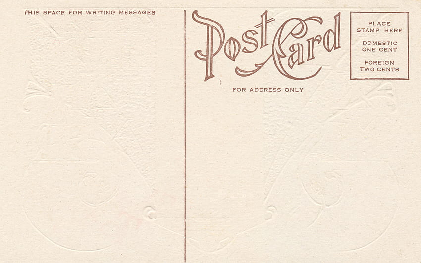 : Blanko Vintage Postkarte - Amerika, Ressource, Weltraum -, Alte Postkarte HD-Hintergrundbild