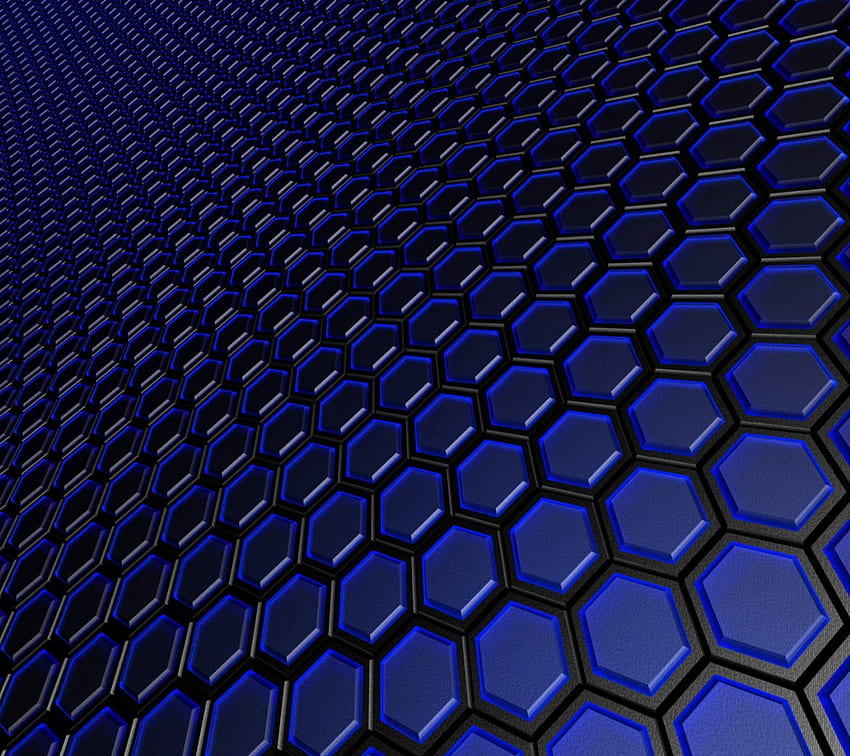 Blue Honeycomb HD wallpaper
