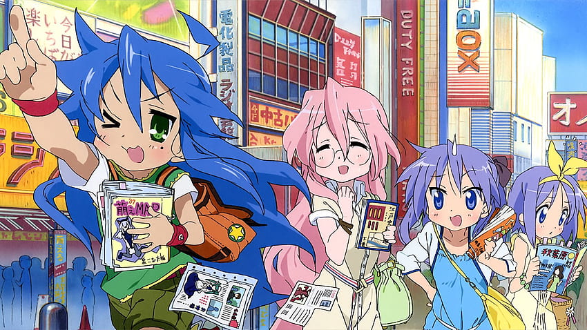 Lucky Star Anime young woman HD wallpaper