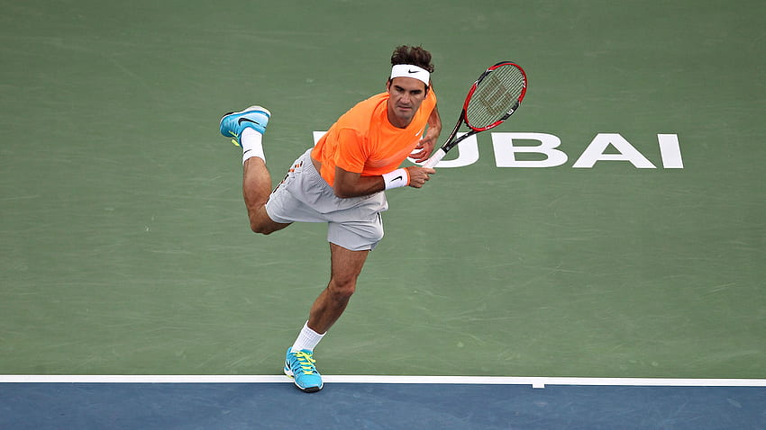 Suivi du service de tennis de Roger Federer Fond d'écran HD