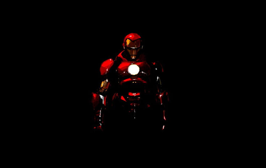 Computer Iron Man, Red Robot HD wallpaper