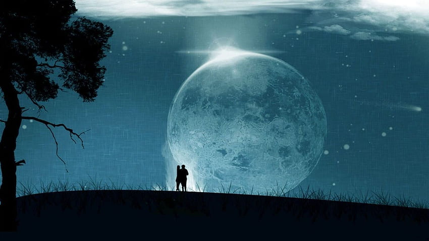Pareja de luna llena Desesperada Romántica Pinterest genial [] para tu, móvil y tableta. Explora la Luna Gibosa. Luna Gibosa, Luna, Luna fondo de pantalla