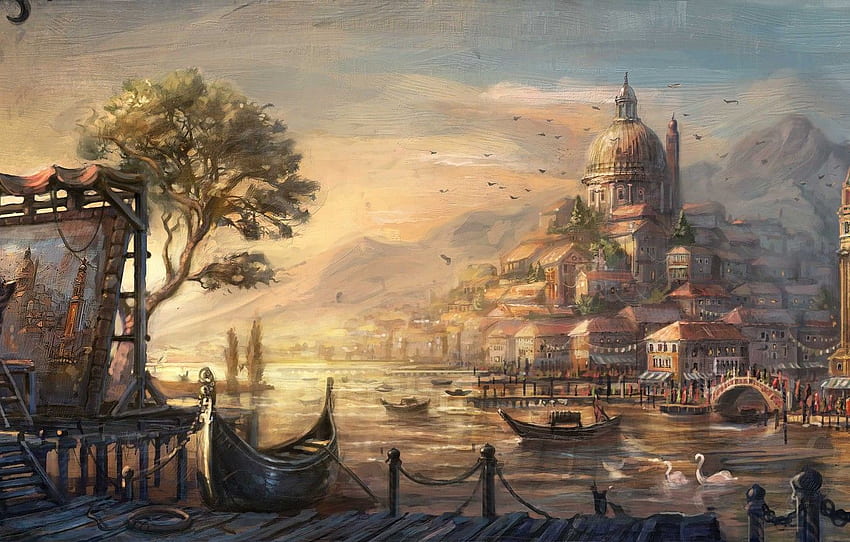 city, lowres, venetian, anno - for, Anno 1404 HD wallpaper