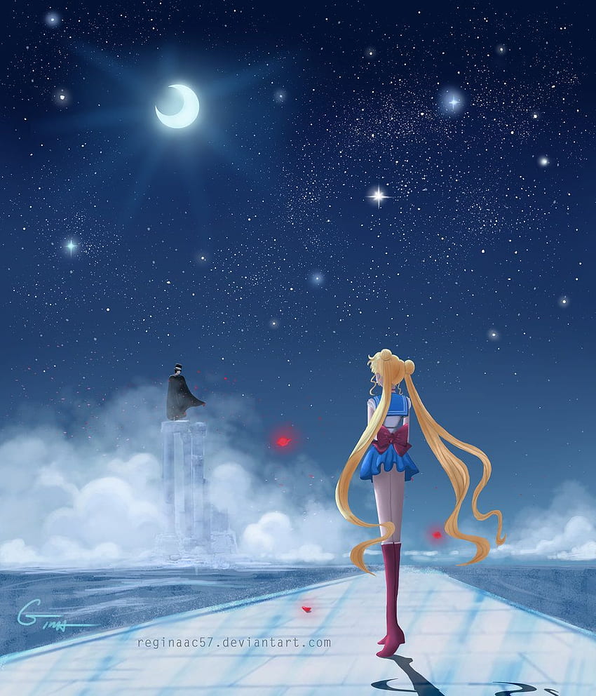 Sailor Moon - Guardando dopo Tuxedo Mask, Sad Sailor Moon Sfondo del telefono HD