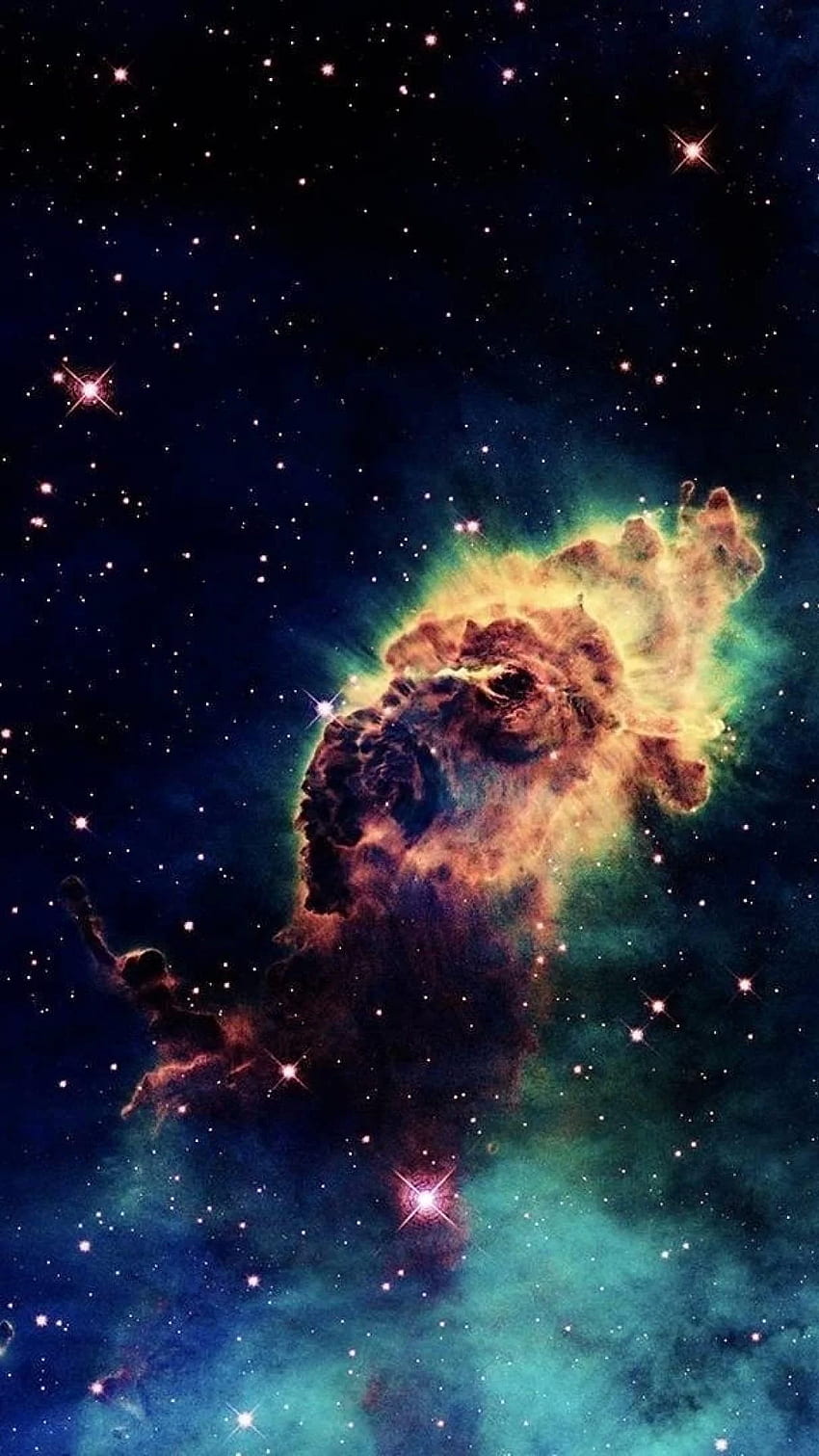 Nebulosas del espacio exterior ilustraciones de arte digital nebulosa de carina, nebulosa de la mariposa fondo de pantalla del teléfono