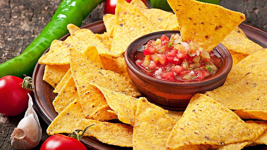 Chips, chilli, snack, food HD wallpaper