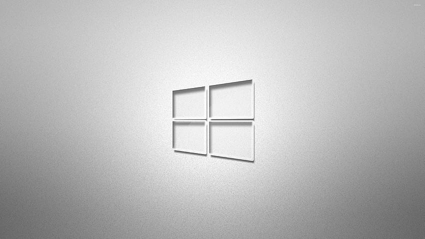 Glasfenster 10 auf körnigem Grau - Computer, graue Fenster HD-Hintergrundbild