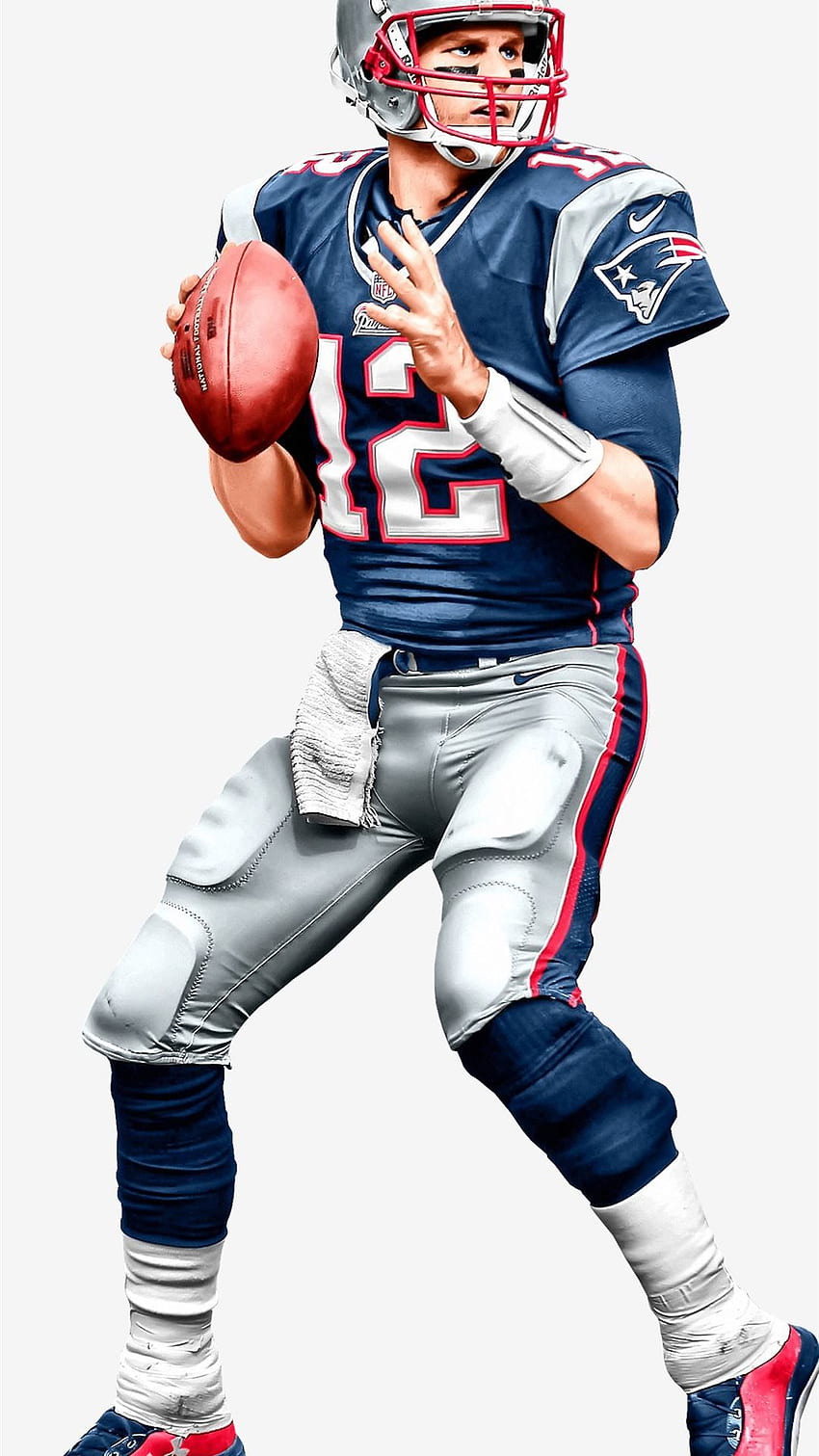 Tom Brady Patrioci png Tom Brady Patrioci. iPhone 8, koszulka Toma Brady'ego Tapeta na telefon HD