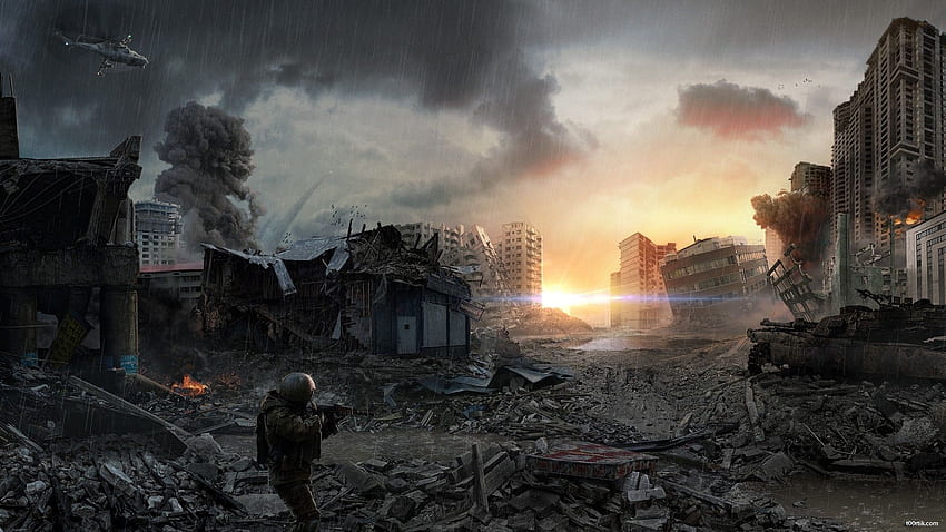 Epischer Kriegshintergrund, epische Schlacht HD-Hintergrundbild