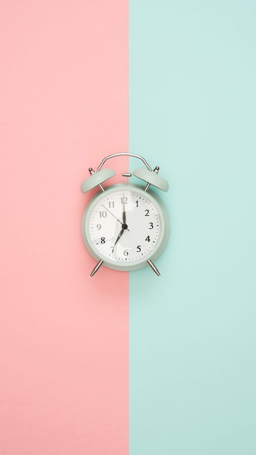 alarm clock, minimalism, pink, pastel, 720X1280 Pastel HD phone wallpaper