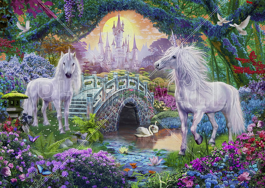 Magical Unicorn Kingdom - Unicorn In Fairy Land - - teahub.io HD wallpaper