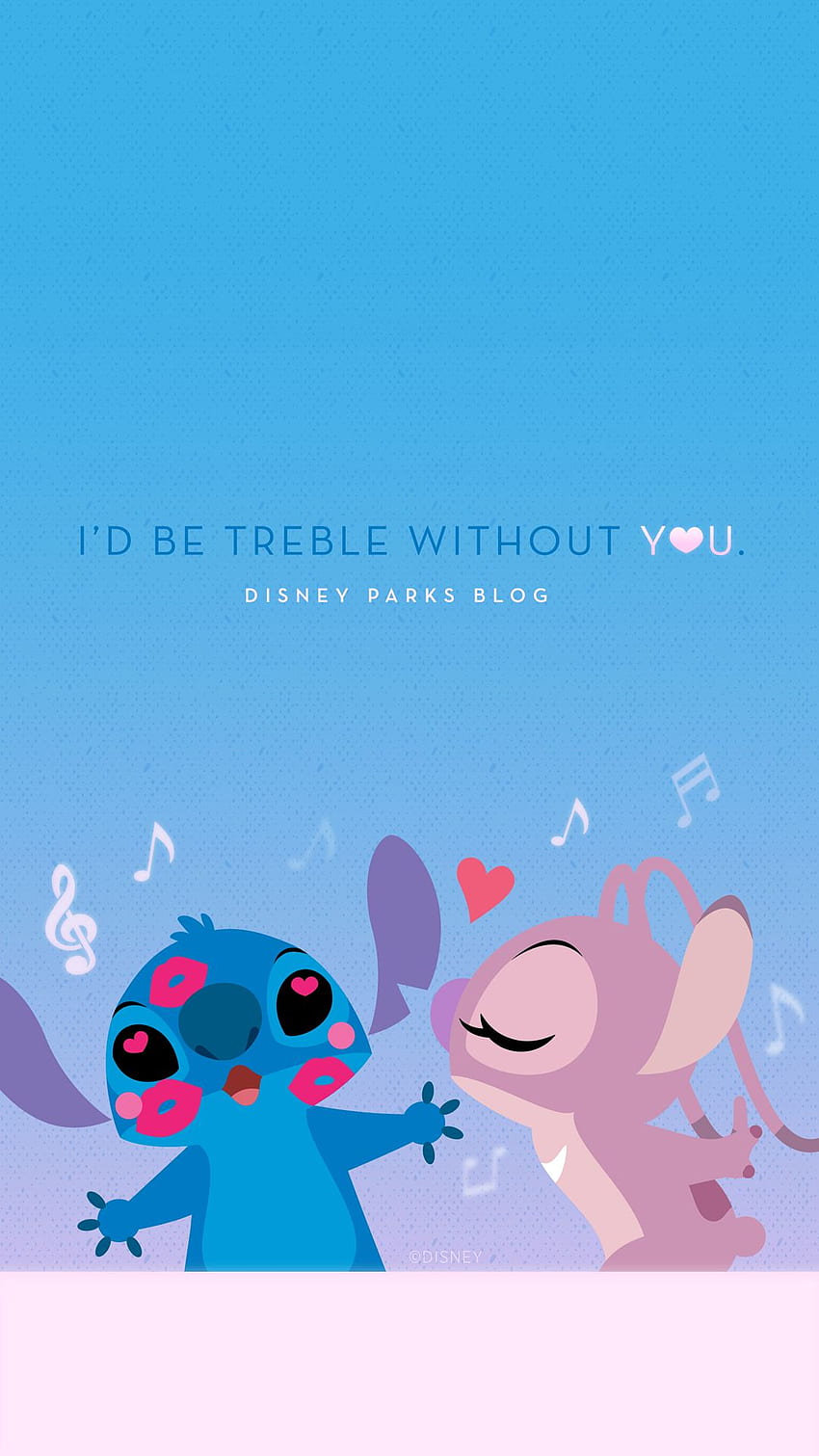 Stitch Valentine's Day – IPhone Android. Disney Parks Blog HD phone wallpaper