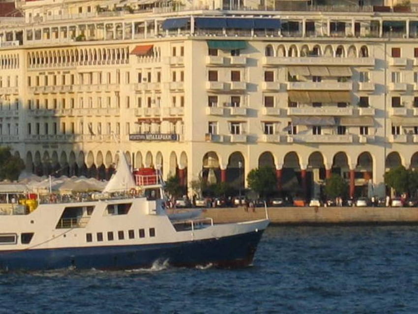 Thessaloniki cantik!, musim panas, yunani, kota, thessaloniki, kecantikan, pelabuhan Wallpaper HD