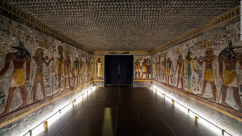 Pharaoh Seti I tomb resurrected in Switzerland, Egyptian Tomb HD wallpaper